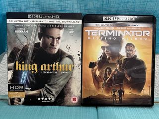 Películas Rey Arturo y Terminator - Bluray
