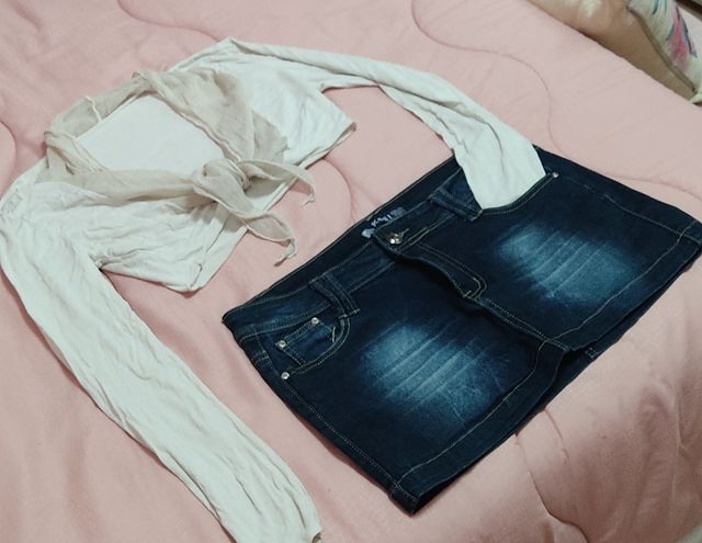 minigonna più coprispalle in regalo