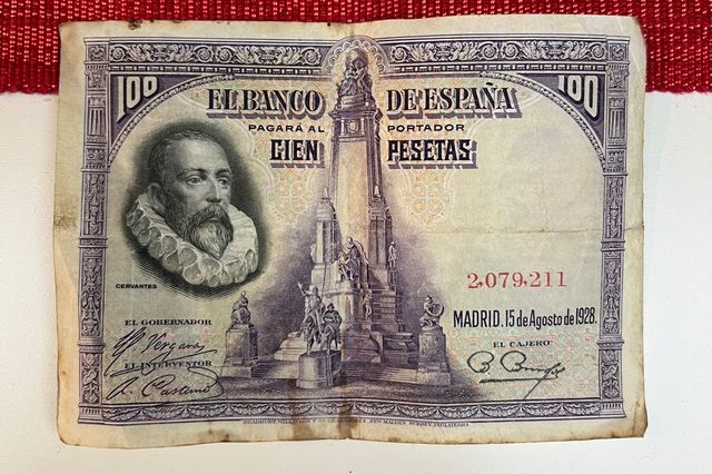 Billete de 100 pesetas 1928