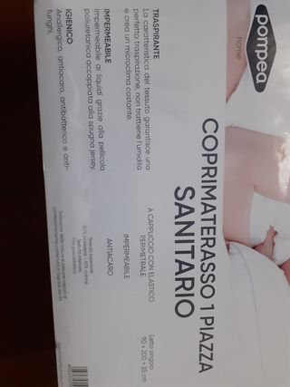 Coprimaterasso 1 piazza mai usato