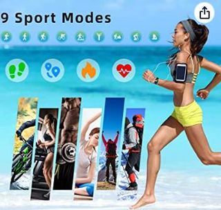 Reloj Inteligente Mujer y Hombre, Smartwatch Imper