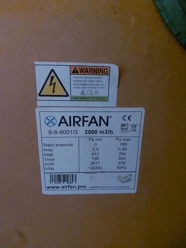 Caja de extracción insonorizada