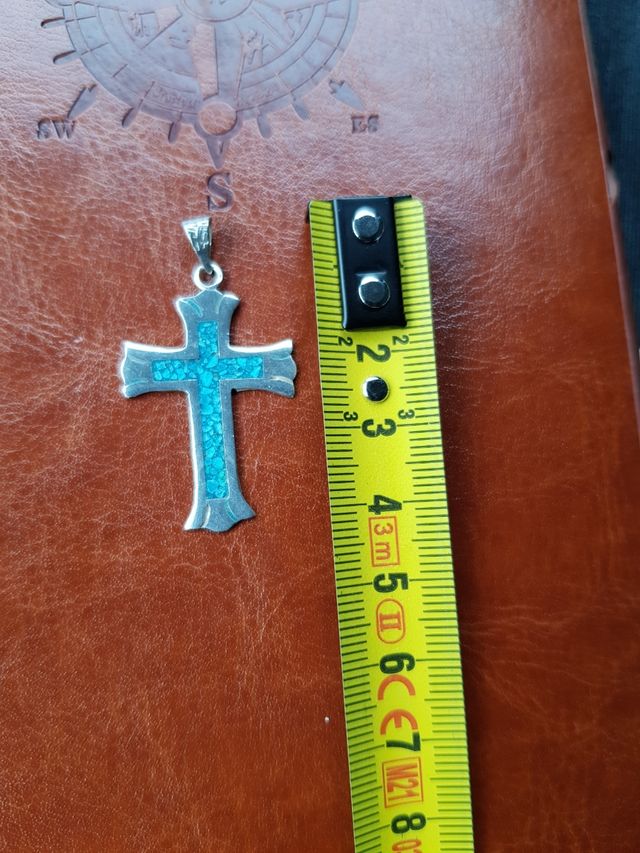 Antigua Cruz ,crucifijo plata,medieval.