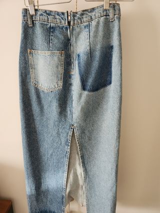 falda vaquera zara