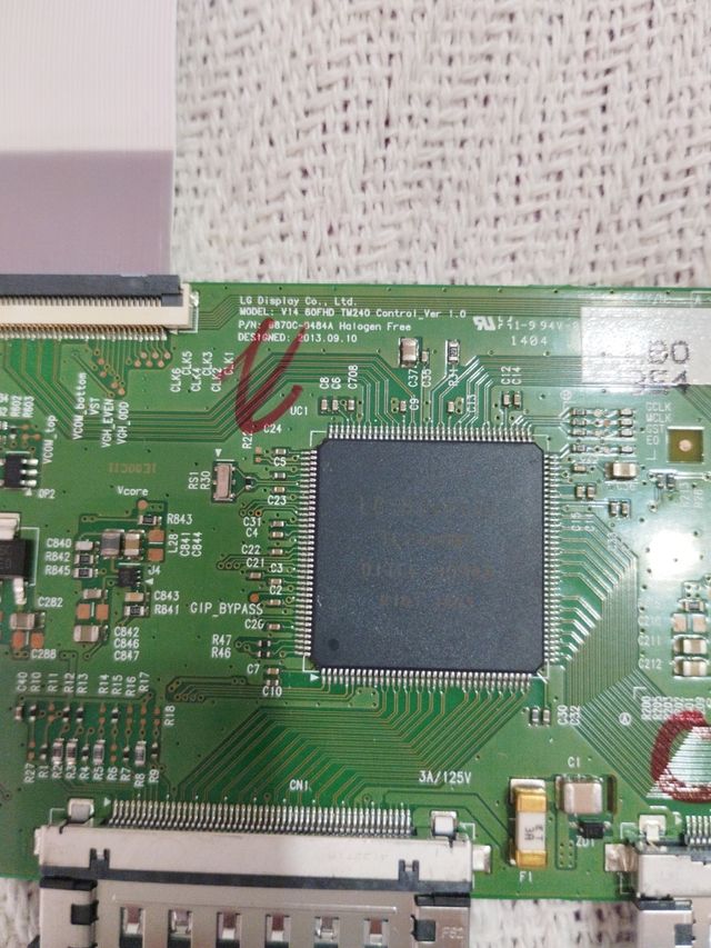 Placa T-Com  LG V14 6QFHD TM240. PN 6870C-0484A