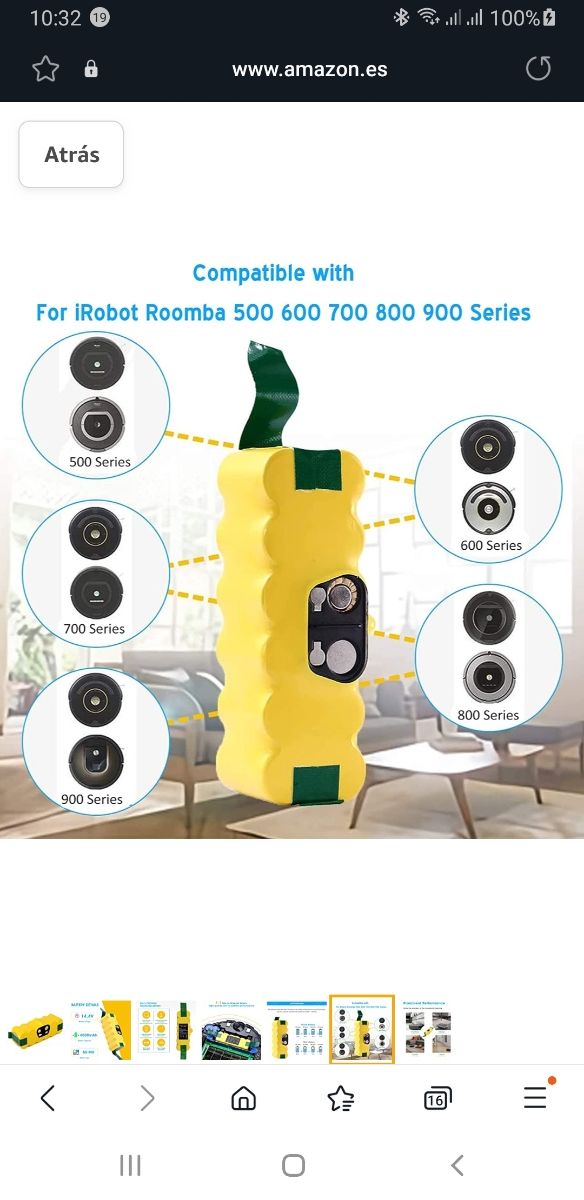 Batería Maxxx para Roomba Irobot todas las series
