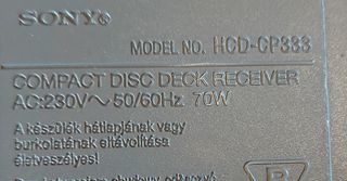 Transformador Sony Audio hifi mini cadena