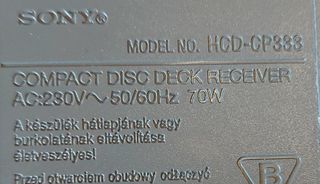 Placa Sony audio hcd-cp333 mini cadena hifi