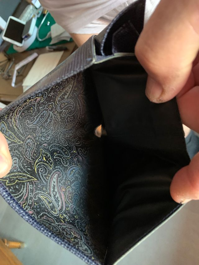 Monedero. Billetero reptil