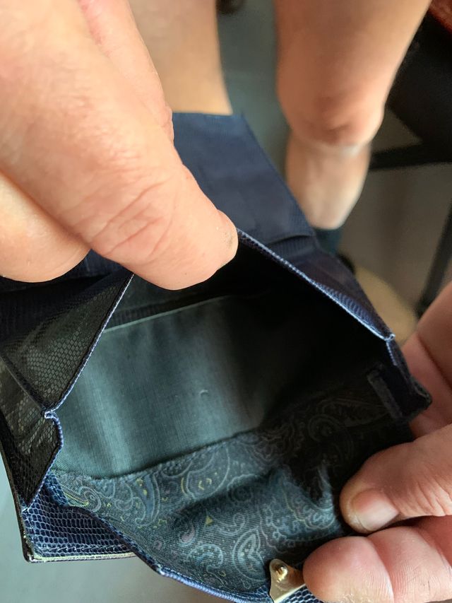 Monedero. Billetero reptil