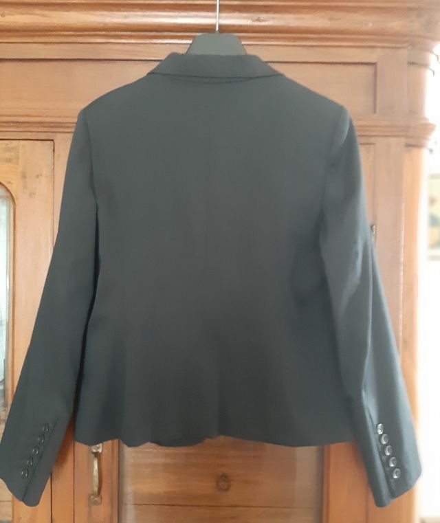 Giacca nera in cotone da donna, Pancaldi. Tg 46 it