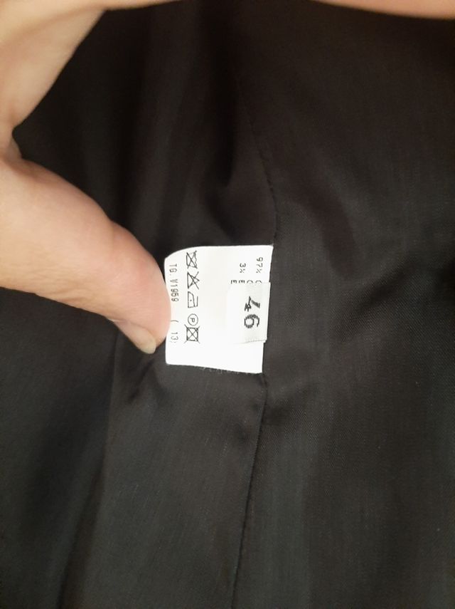 Giacca nera in cotone da donna, Pancaldi. Tg 46 it