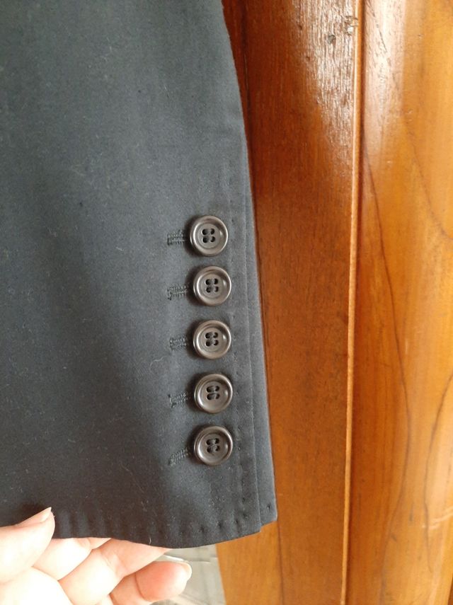 Giacca nera in cotone da donna, Pancaldi. Tg 46 it