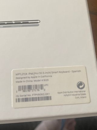 Teclado funda iPad Pro A estrenar