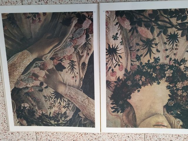 Botticelli La Primavera , detalles aumentados