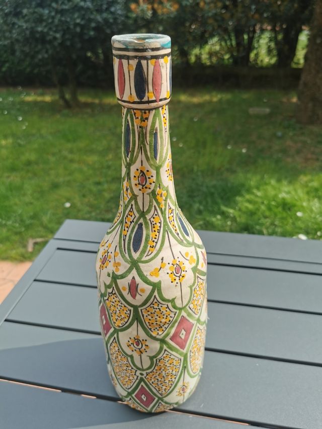 Vintage vaso colorato Poterie Serghini Safi