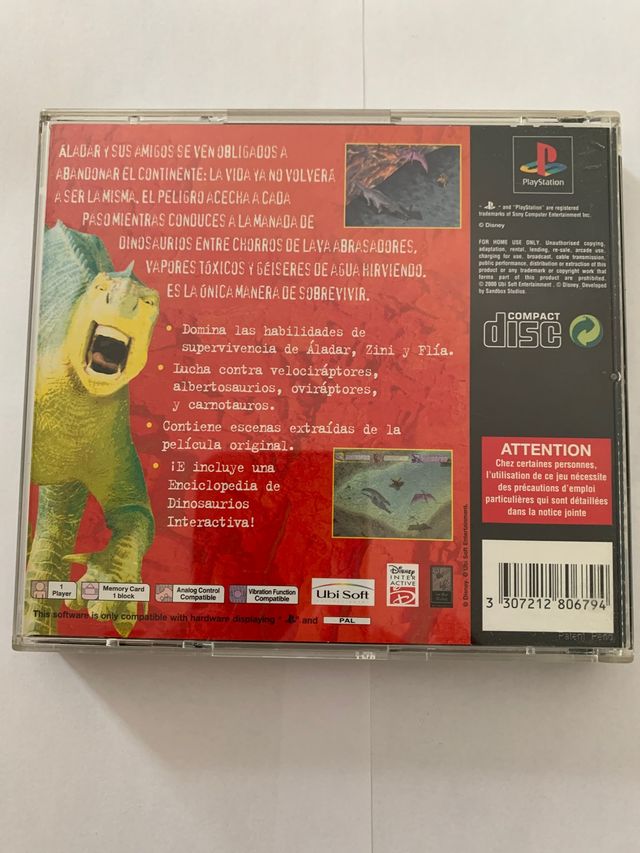 ps1 psx dinosaurio disney