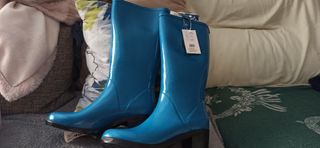 Unicas botas agua Gioseppo 40 turquesas estrenar