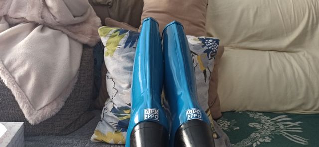 Unicas botas agua Gioseppo 40 turquesas estrenar