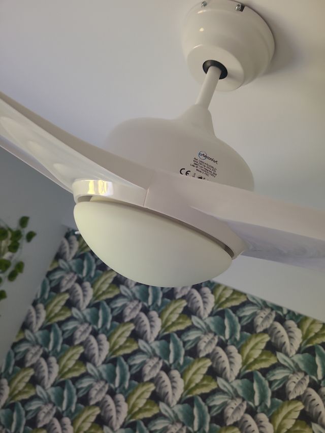 ventilador con lámpara