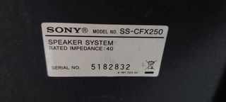 altavoces Sony para mini cadena