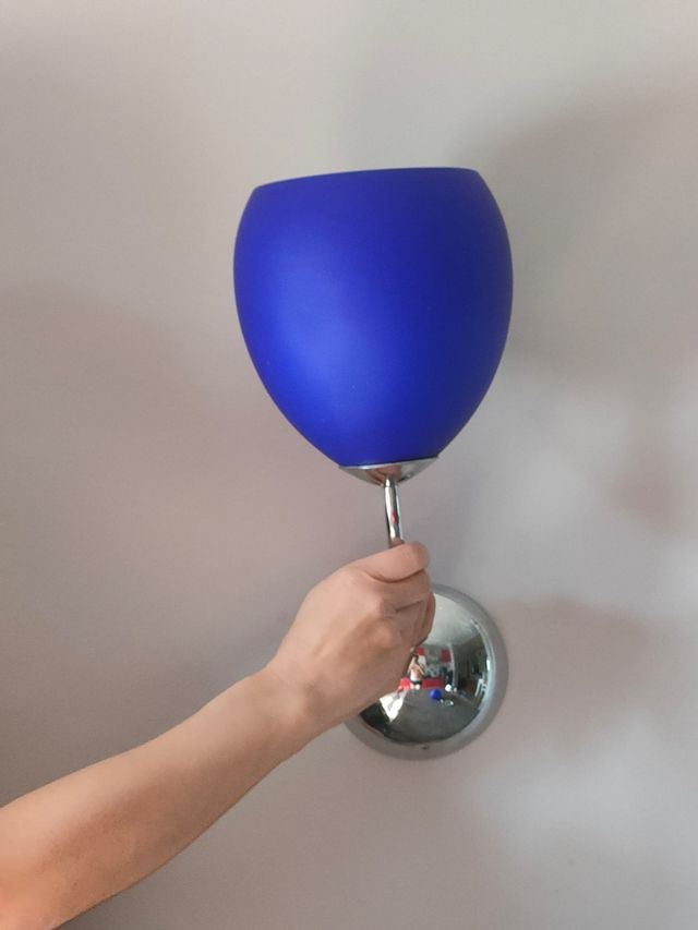 coppia lampade a parete vetro murano 