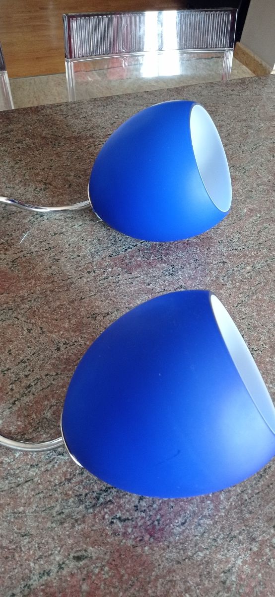 coppia lampade a parete vetro murano 