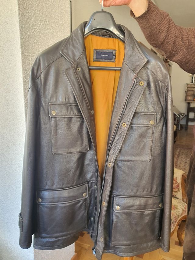 Chaquetón caballero piel caprino talla 48