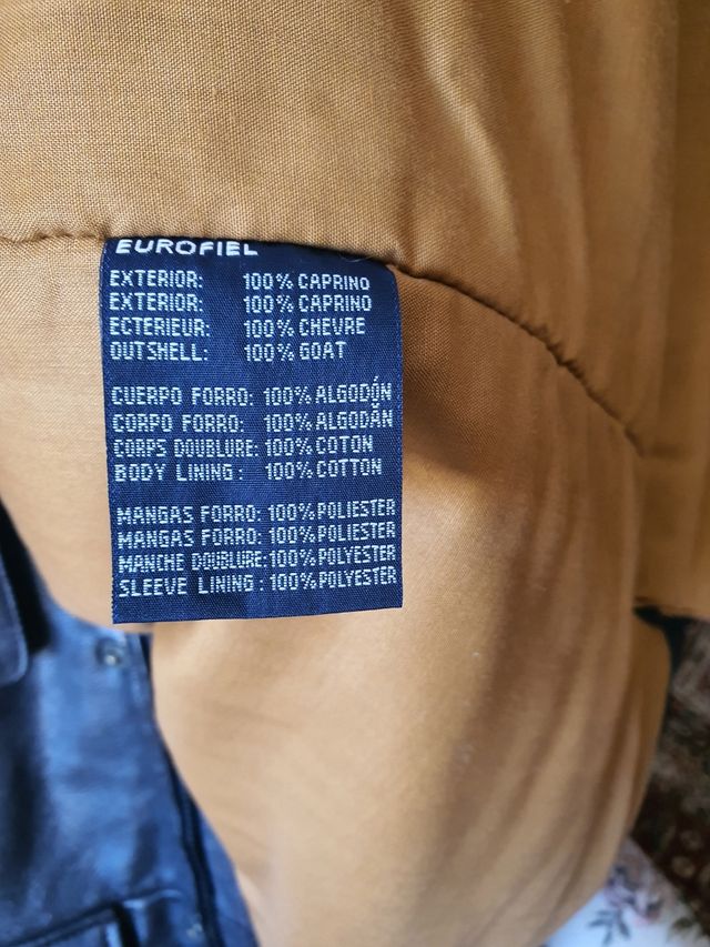 Chaquetón caballero piel caprino talla 48