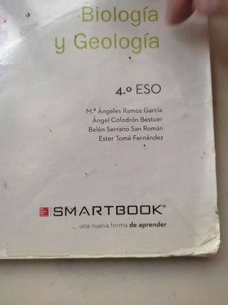 Libreo biológica y geología 4° Eso
