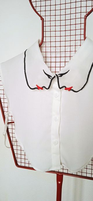 Cuello de camisa Bordado estilo vintage