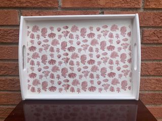 BANDEJA DE MADERA DECORADA