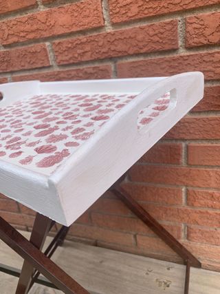 BANDEJA DE MADERA DECORADA