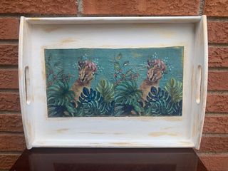 BANDEJA DE MADERA DECOUPAGE DISPONIBLE!!