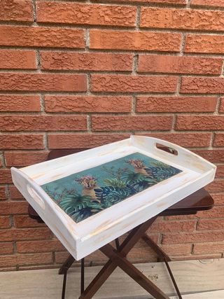 BANDEJA DE MADERA DECOUPAGE DISPONIBLE!!