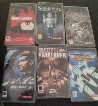 pack juegos consola portátil psp