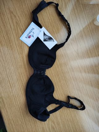 sujetador negro con aro marca selmark 