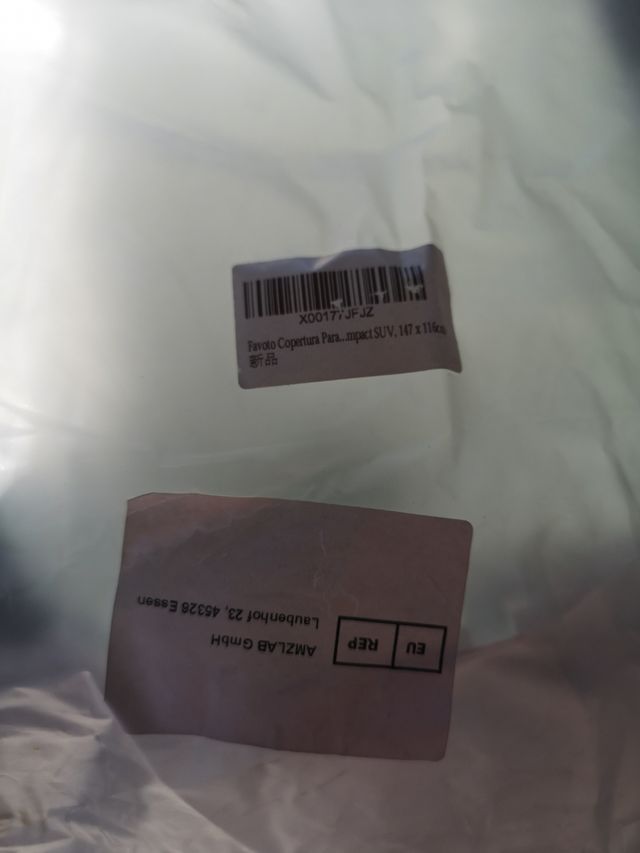 Protector exterior para el sol y las heladas