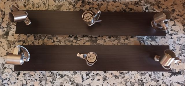 2 Lámparas con 3 focos (10€ las dos)