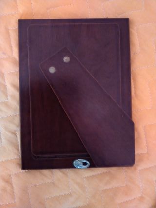 Piccola cornice da tavolo, in argento e vetro