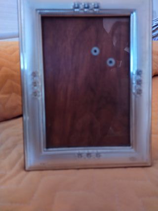 Piccola cornice da tavolo, in argento e vetro