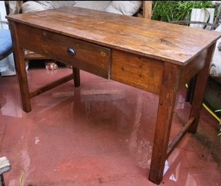 MESA de MADERA, Antiguo MOSTRADOR 140×68×81cm 