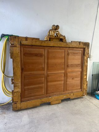 Gran Espejo en madera con ángeles Siglo XIX
