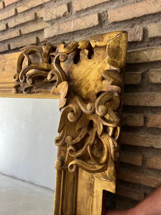 Gran Espejo en madera con ángeles Siglo XIX