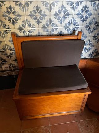 Banco madera esquinero