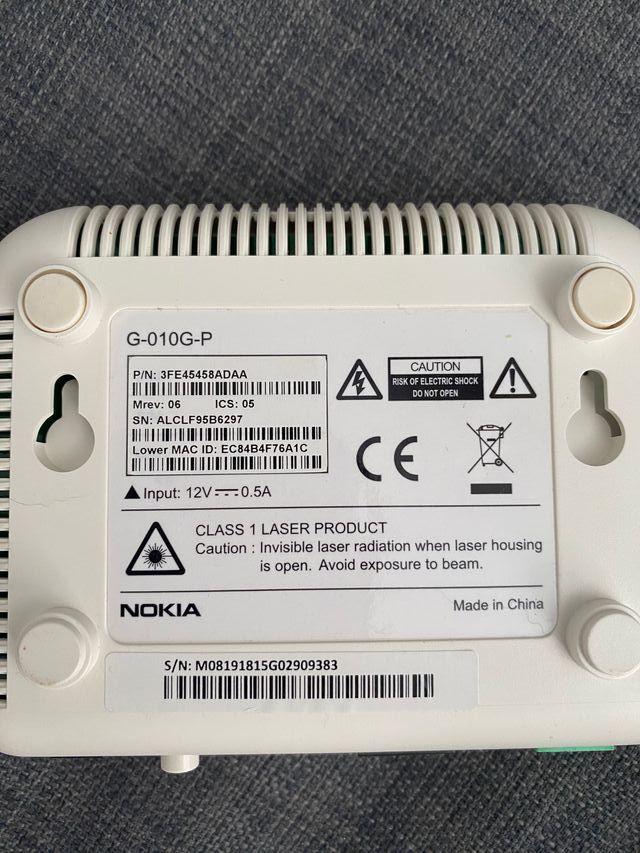 Nokia G010GP Miglior GPON ONT di seconda mano per 9 EUR su Madrid su WALLAPOP