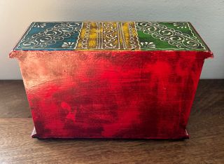 Mini cassettiera colorata in legno