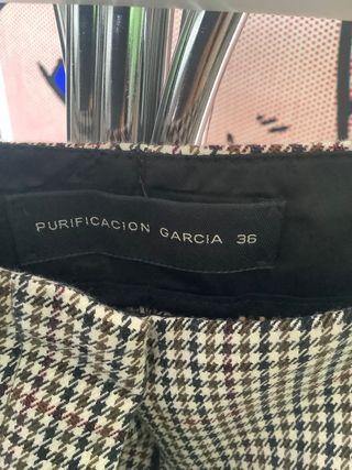 Pantalón pinza pata gallo Purificación García