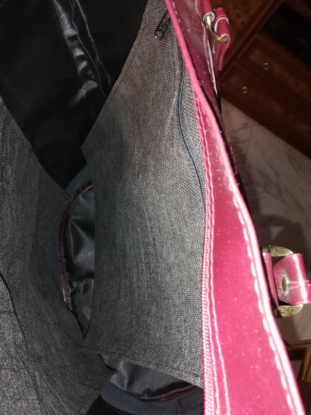 bolso grande color granate