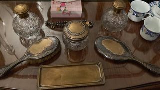 Juego de tocador antiguo de 6 piezas